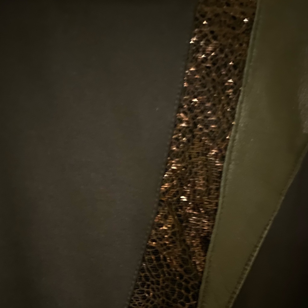 Black Versace Vintage Lace Leather Top Size S - Picture 8 of 8
